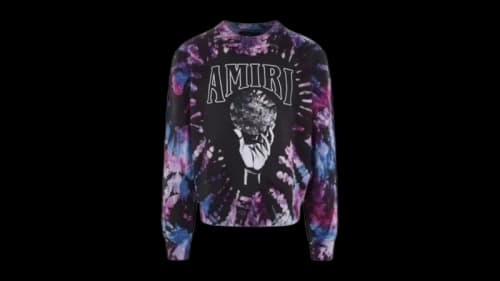AMIRI Crystal Ball Tie-Dye Sweatshirt Purple