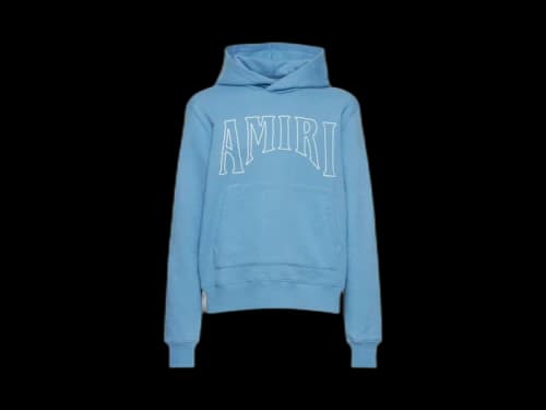 AMIRI Zoltar Logo Hoodie Blue
