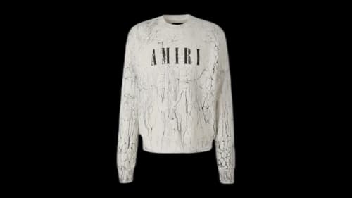 AMIRI Core Logo Cracked Dry Sweatshirt White