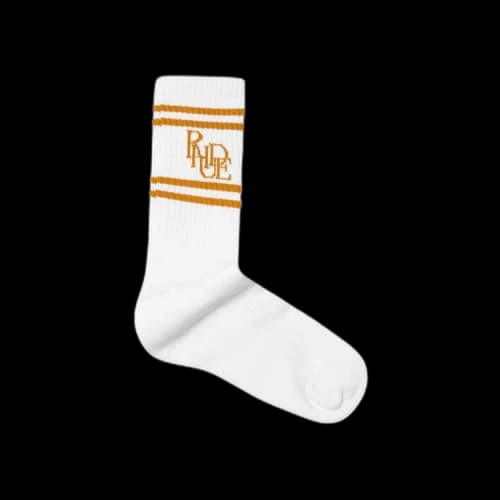 Rhude Scramble Sock 'White/Mustard'