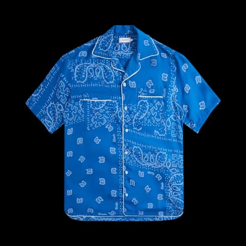 Rhude Bandana Track Shirt 'Blue'