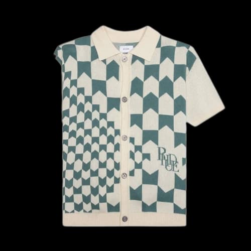 Rhude Cashmere Racing Polo 'Light Blue'