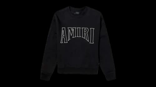 AMIRI Sun Graphic On Back Sweatshirt Black