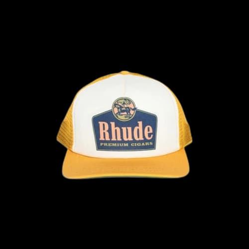 Rhude Cigars Trucker Hat 'Yellow/Ivory'