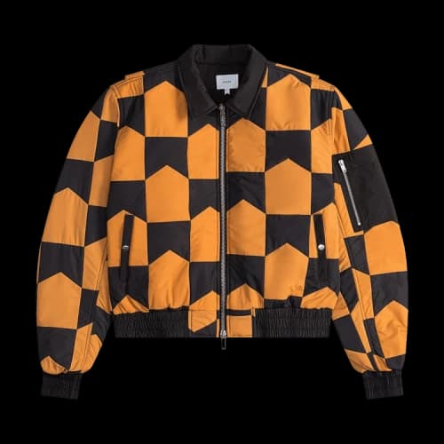 Rhude Chevron Quilted Ma1 Jacket 'Black'