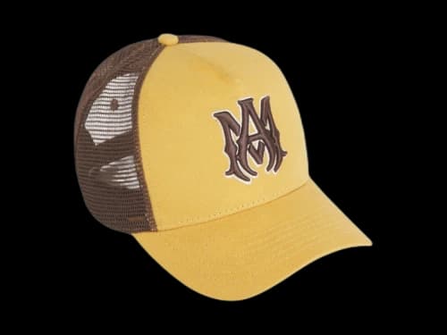 AMIRI MA Logo Trucker Cap Chai Tea