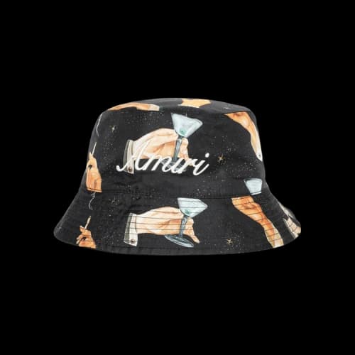 Amiri Smoke Reversible Bucket Hat 'Black'