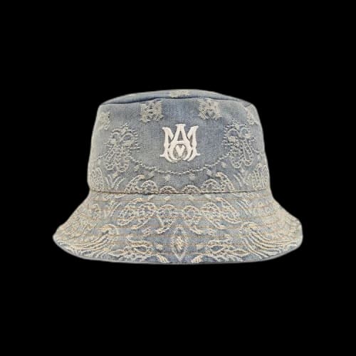 Amiri Bandana Jacquard Bucket Hat 'Indigo'