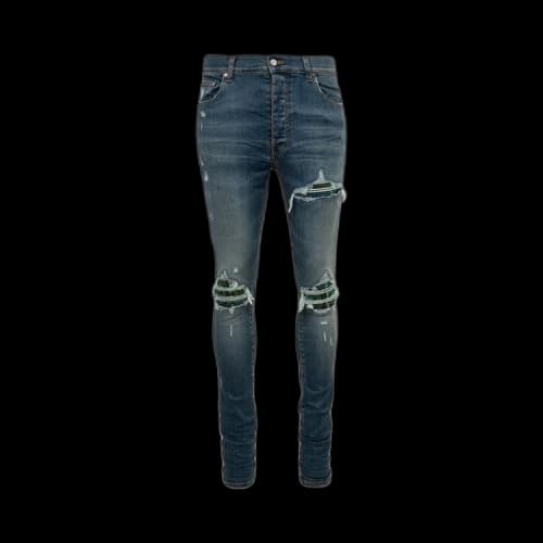 Amiri MX1 Plaid 'Crafted Indigo'
