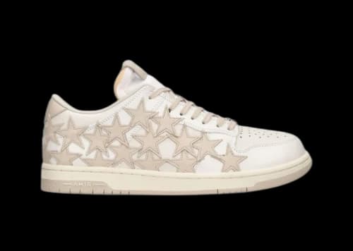 AMIRI Stars Low Top White Beige