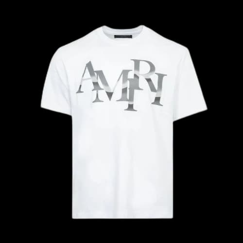 Amiri Staggered Chrome Tee 'White'