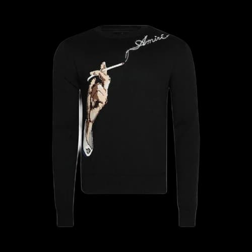 Amiri Smoke Crewneck 'Black'