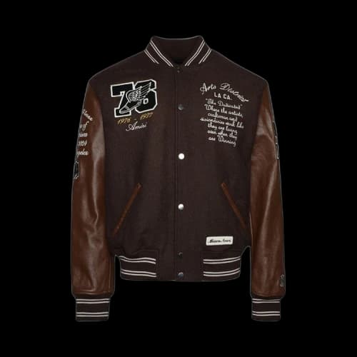 Amiri Oversized Eagle Varsity Jacket 'Brown'