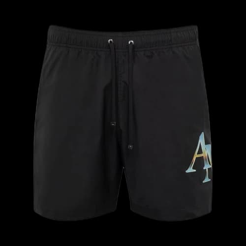 Amiri Staggered Chrome Swim Trunk 'Black'