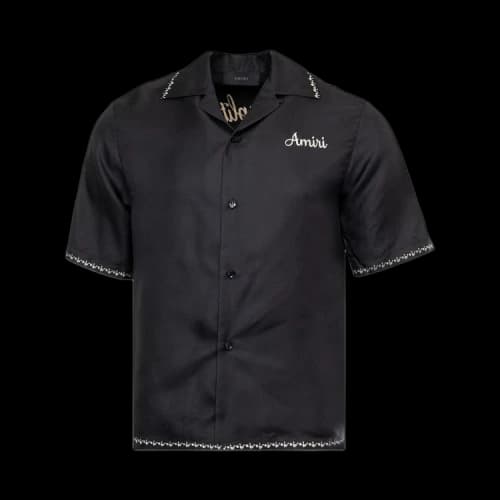 Amiri Lanessplitters Bowling Shirt 'Black'