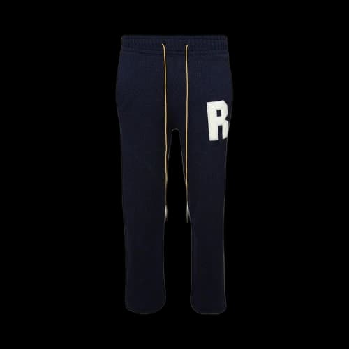 Rhude Lightning Knit Pant 'Navy/White'