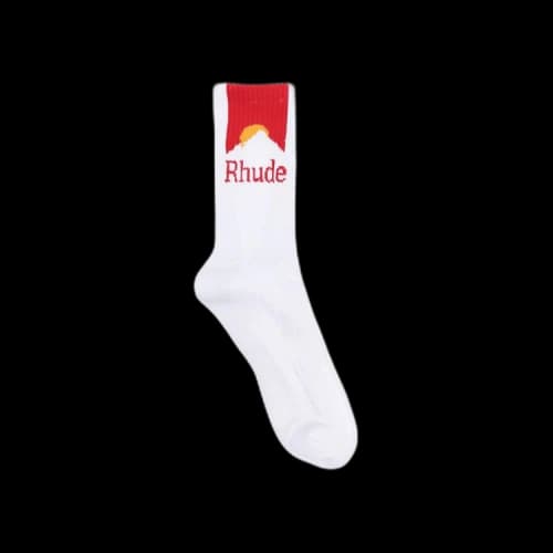 Rhude Moonlight Sock 'White/Red/Yellow'