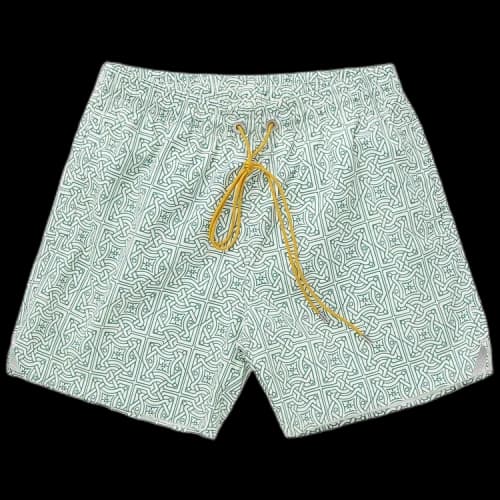Rhude Cravat Swim Short 'Teal/Ivory'