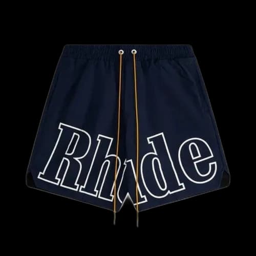 Rhude Logo Track Short 'Navy'