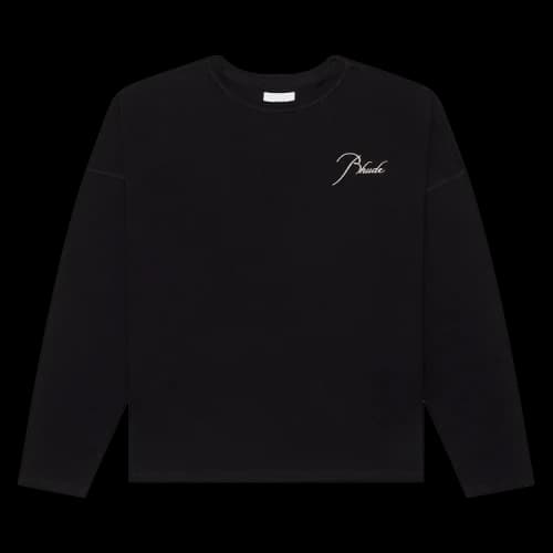 Rhude Long-Sleeve Reverse Tee 'Black'