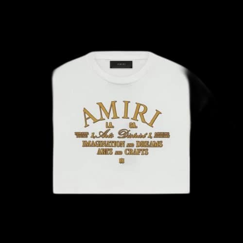Amiri Arts District Cropped Tee 'White'