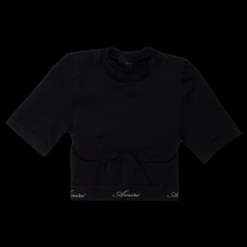Amiri Seamless Short-Sleeve Top 'Black'