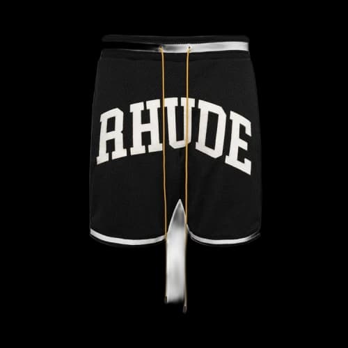 Rhude Collegiate Basketball Shorts 'Black/White'