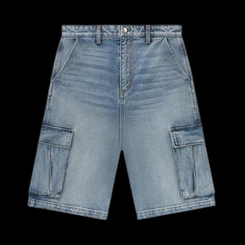 Rhude Cargo Denim Baggy Short 'Bay Indigo'