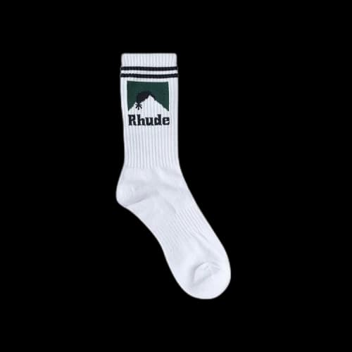 Rhude Striped Moonlight Sock 'White/Navy/Green'