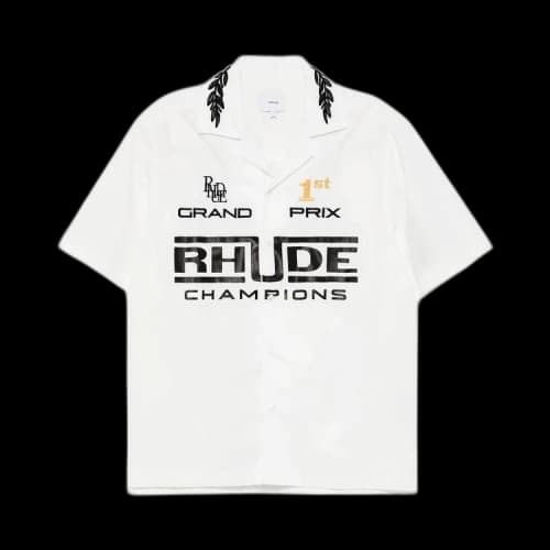 Rhude Champions Snap Shirt 'White'