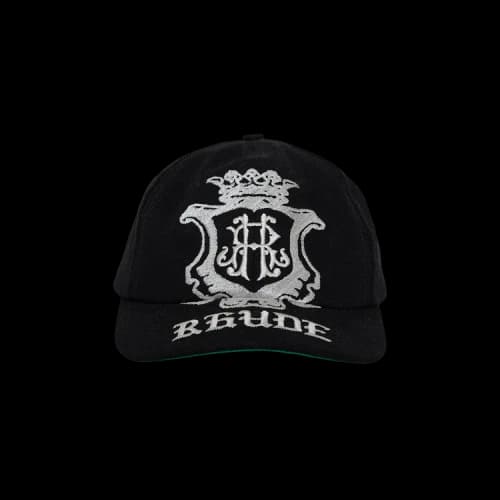 Rhude Grand Cru Crest Curved Brim Hat 'Black'