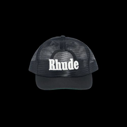 Rhude Logo Mesh Hat 'Black/White'