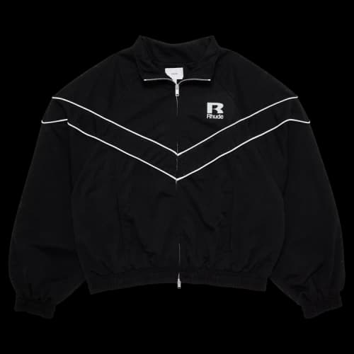 Rhude Mesh Piping Raglan Track Jacket 'Black'