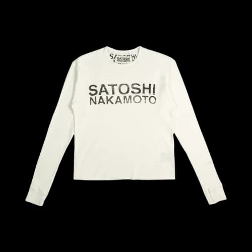 Satoshi Nakamoto Logo Thermal 'White'
