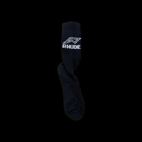 Rhude Footy Logo Sock 'Black'