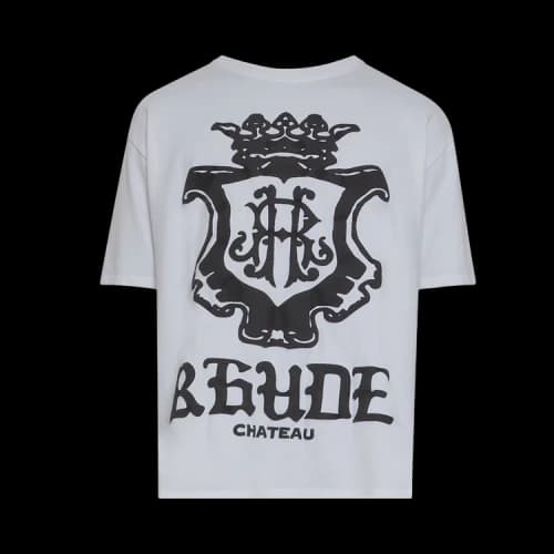 Rhude Oversized Chateau Crest Tee 'White/Black'