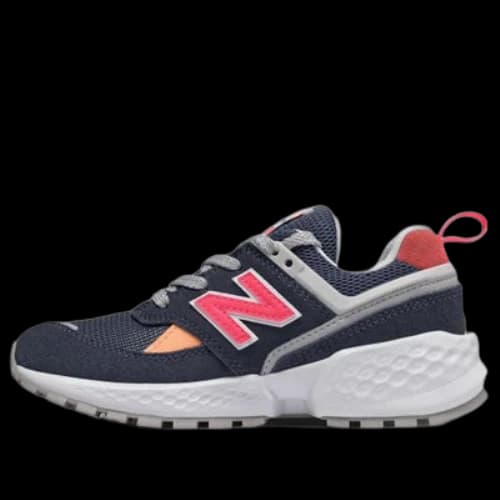 New Balance 574 K Shoes Navy 'Blue Pink'