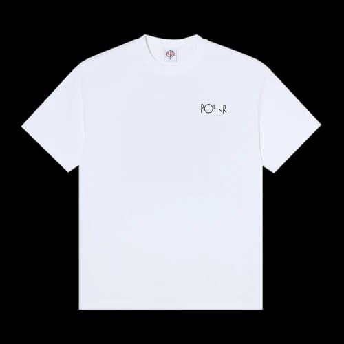 Polar Skate Co. Märtas Roses Fill Logo Tee 'White'
