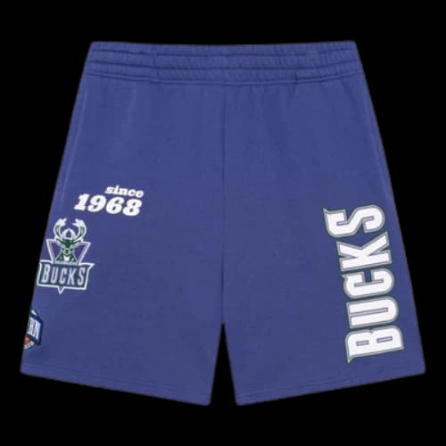 Mitchell & Ness x NBA Origins Fleece Short 'Bucks Team'