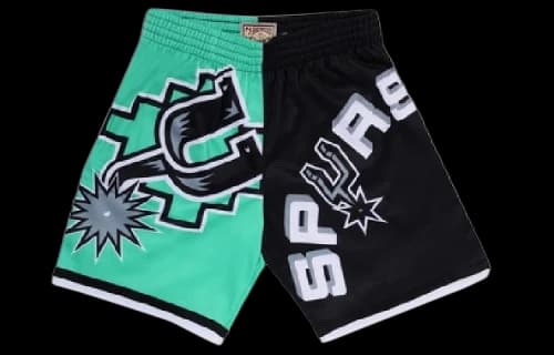 Mitchell & Ness x NBA Big Face Fashion Shorts 5.0 'San Antonio Spurs'