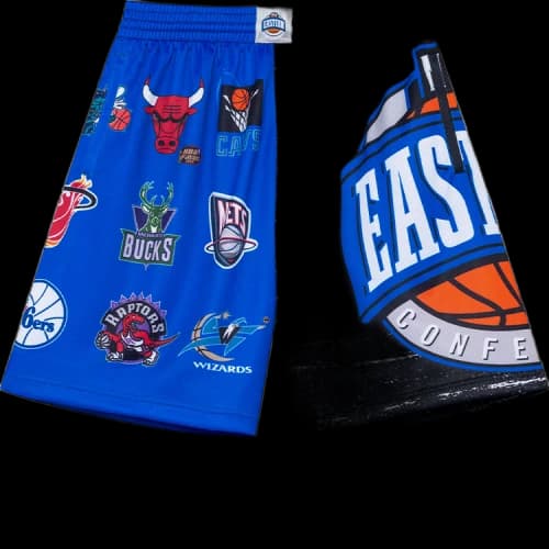 Mitchell & Ness x NBA All Star East Jumbotron 3.0 Shorts 'Black Blue'