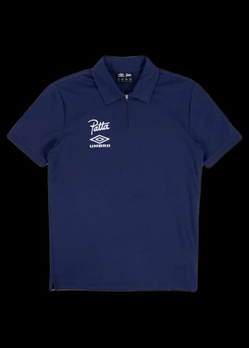 Patta x Umbro Shortsleeve Polo Medieval Blue