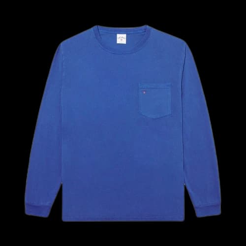 Noah Long-Sleeve Core Logo Pocket Tee 'Royal'