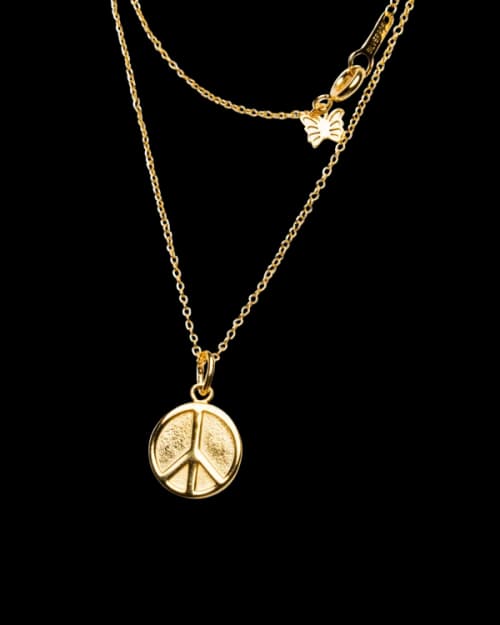 Needles Peace Pendant 'Gold'