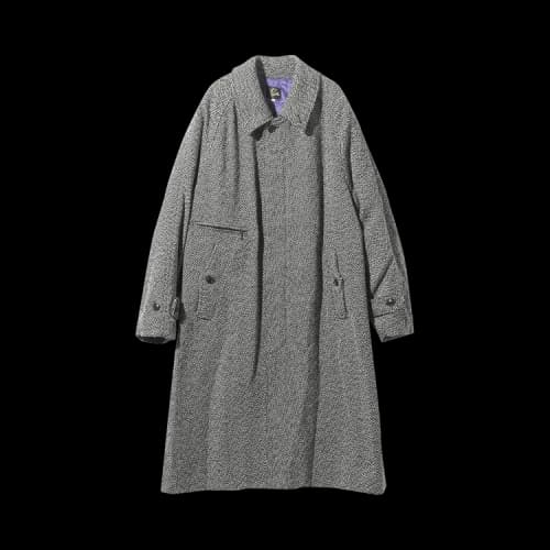 Needles Herringbone Balcollar Coat 'White'