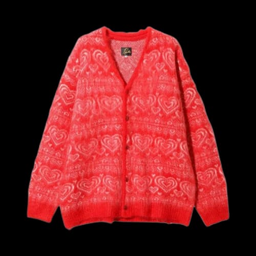 Needles Mohair Cardigan 'Red'