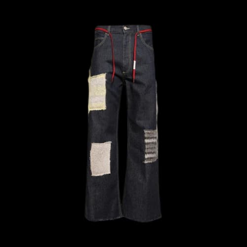 Marni Mohair Patched Jeans 'Blue/Black'
