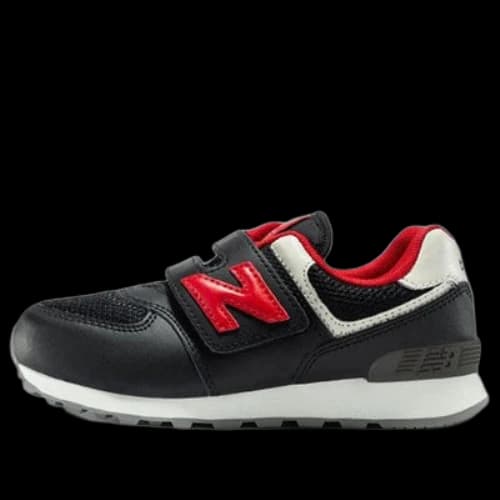 (PS) New Balance 574 Shoes 'Black Red White'