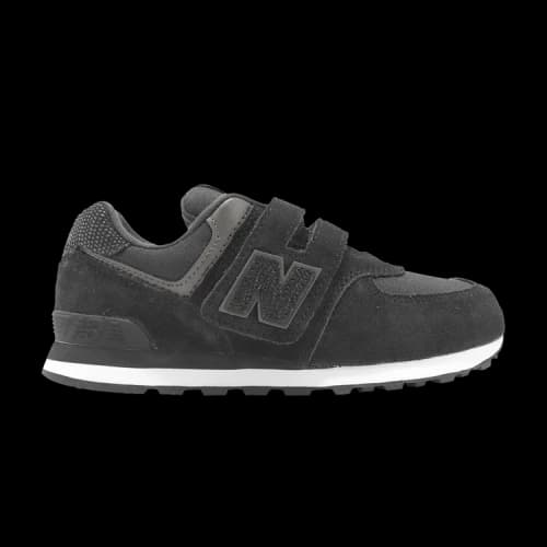 New Balance 574 Hook & Loop Little Kid Wide 'Black Grey'