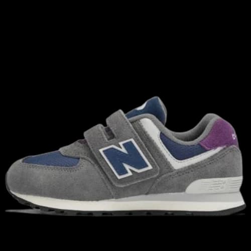 (PS) New Balance 574 Hook & Loop 'Castle Grey Navy Blue'
